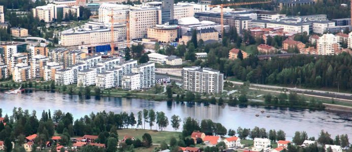 Öbacka Strand i Umeå. Bild: Bonava