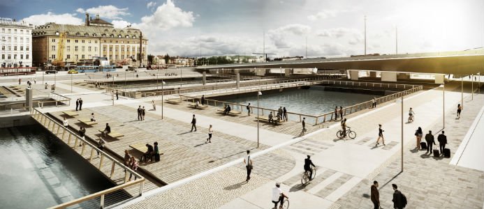 Slussens guldbro har passerat Medelhavet