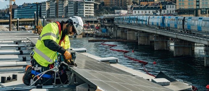 Skanskas byggbodar får solceller