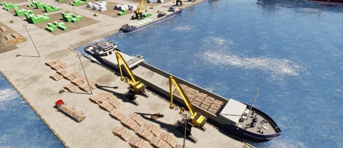 Här byggs Europas modernaste skogshamn