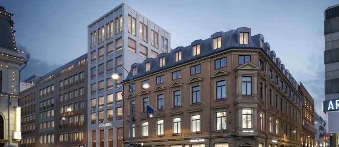 Kvarteret Johanna i centrala Göteborg. Bild: General Architecture