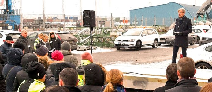 Ny hamnterminal minskar lastbilstrafiken