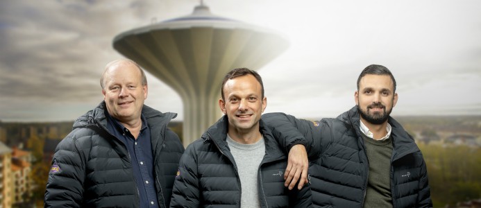 Thomas Jansson, Robert Davidsson och Jakob Akfidan leder den nya avdelningen i Örebro. Foto. HMB