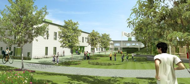 Huge bygger Sveriges största miljömärkta passivhusskola