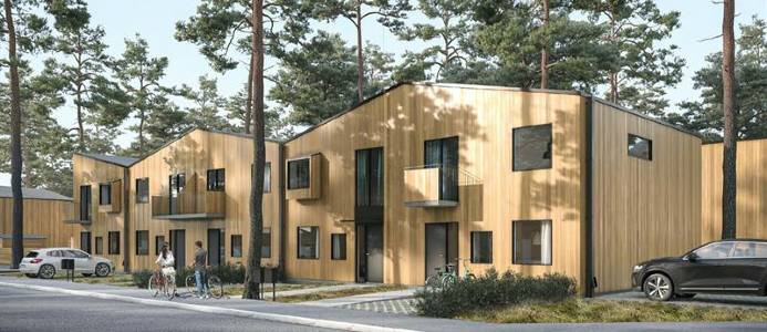 NCC bygger Trädstaden med 40 bostäder i Åhus
