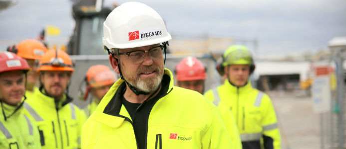 Johan Lindholm, förbundsordförande Byggnads. Foto: Byggnads