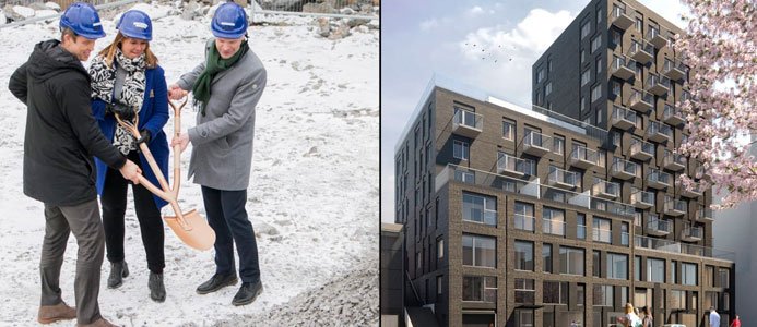 Här tas första spadtaget för 188 lägenheter