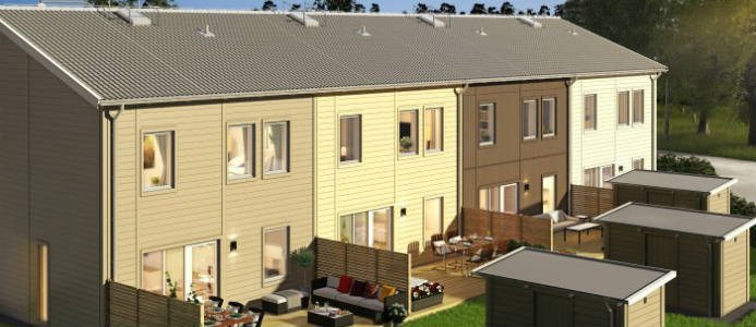 Kortedala får de första Svanenmärkta radhusen.