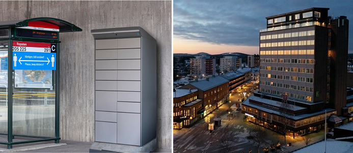 Boden pilotort för nya leveransboxar