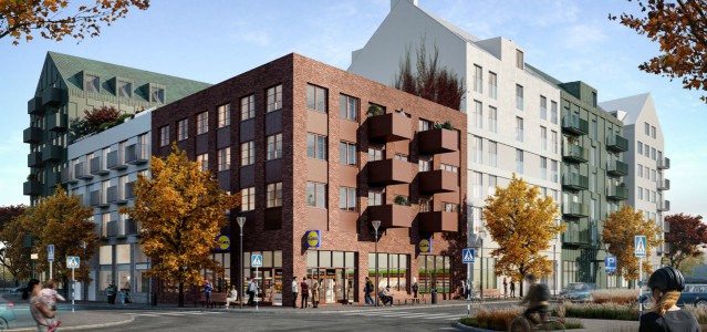 Byggstart för nytt kvarter i Partille Port