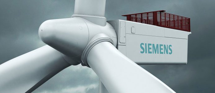 Siemens tilldelad order från Vattenfall på 72 vindturbiner