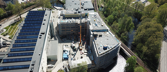 Blandning av bygga energieffektivt och bevara