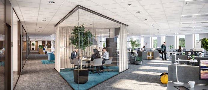 Nöjdaste medarbetarna sitter i moderna kontor