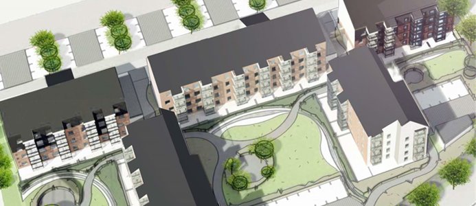 Här bygger ABK 96 nya hyresrätter