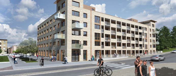 160 nya studentbostäder i Helsingborg