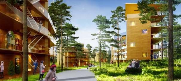 Nytt studentbostadsområde vid Campus Umeå
