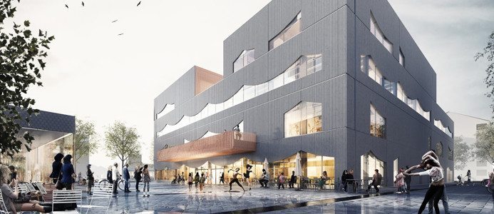 Selma stadsdelshus med rum för kultur.