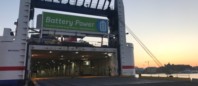 Stena vill snabbladda en hel färja med bussbatterier