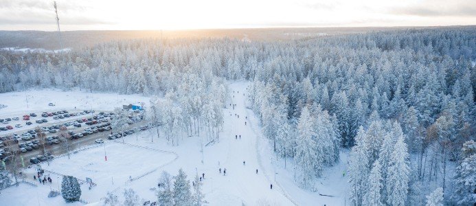 Fullt fräs vid landets längsta konstsnöspår