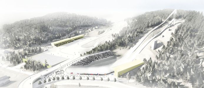Granåsen skidanläggning. Illustration: Pir II