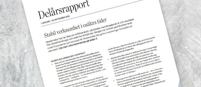 Stabil verksamhet i osäkra tider