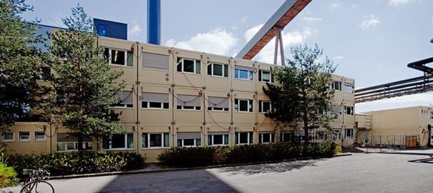 Algecos moduler på Enköpings Garnison