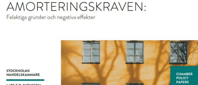 Det skärpta amorteringskravet: ”Ett misstag”