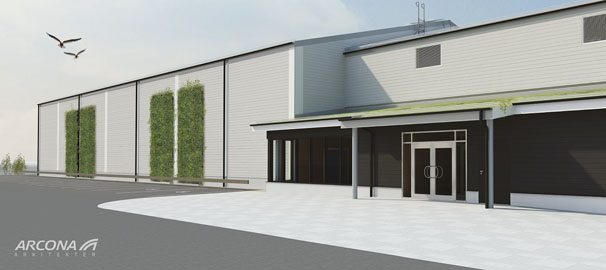 Ny dubbelhall på Stora Mossens idrottplats