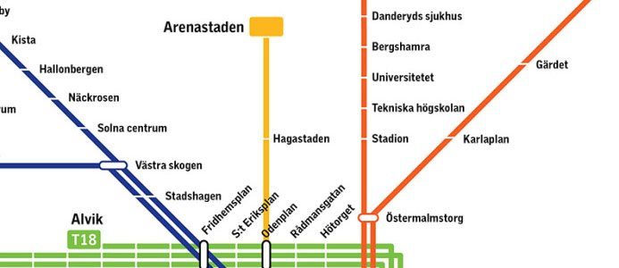 Ett steg närmare gul T-banelinje