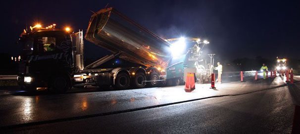 Energisnål asfalt minskar koldioxidutsläppen i Järfälla