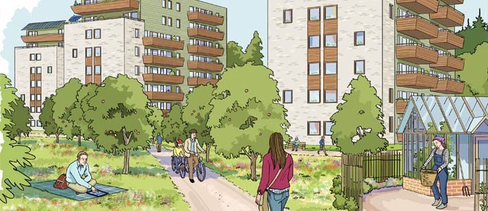 Bostadsprojektet Aspö Eko-logi i Skövde är nu certifierat