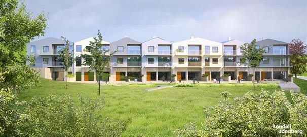 Kungsfiskaren bygger 21 lägenheter i Danderyd