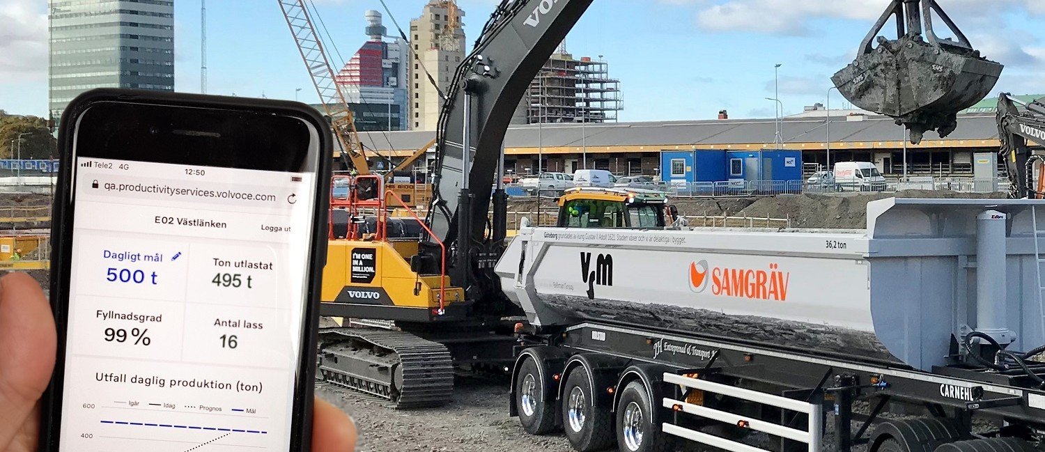 NCC och Volvos tjänst har sparat 1600 transporter