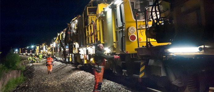 16 mil järnväg Boden-Bastuträsk har nu nytt spår