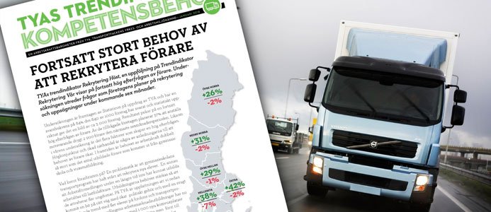 Fortfarande stor brist på lastbilsförare