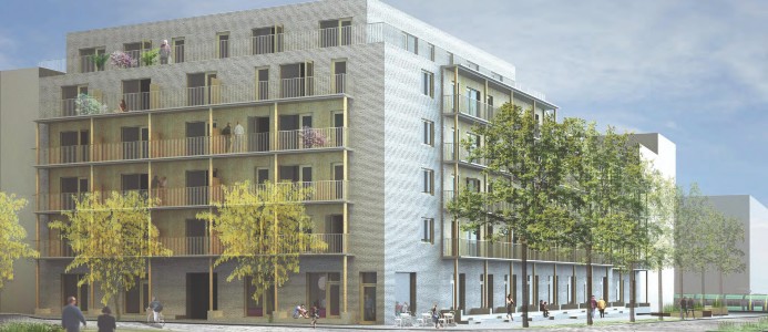 Lansa och Wästbygg bygger helt i trä