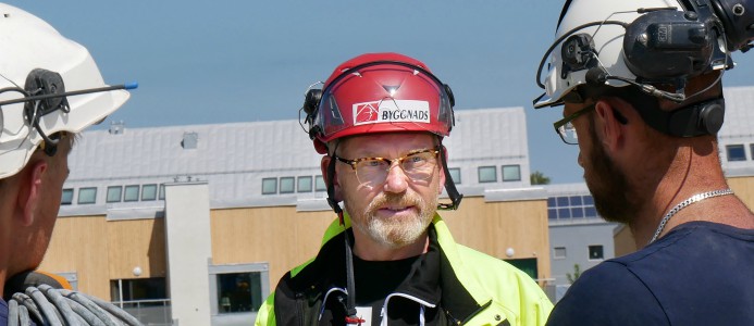 Johan Lindholm, förbundsordförande Byggnads