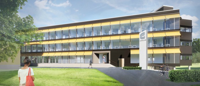 Byggstart för arbetsplats med utomhuskontor