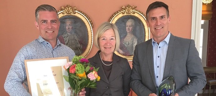 På bilden från vänster Christian Berglund, Anneli Hulthén och Benny Thögersen. Foto: Magnus Gustafsson Trafikverket