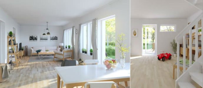 Flerfamiljshus illustration