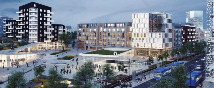 Ny detaljplan för 1 600 bostäder och tunnelbana