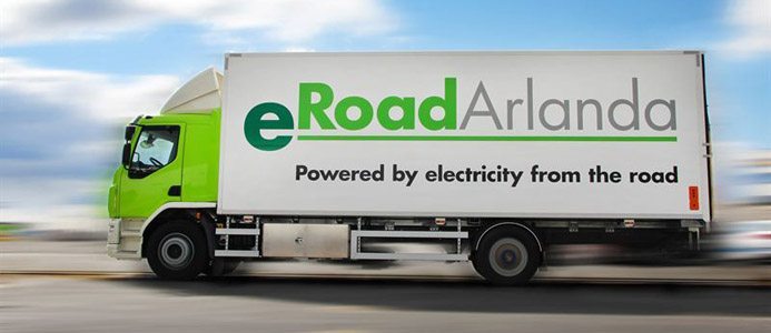 Sveriges första eldrivna lastbil för elväg