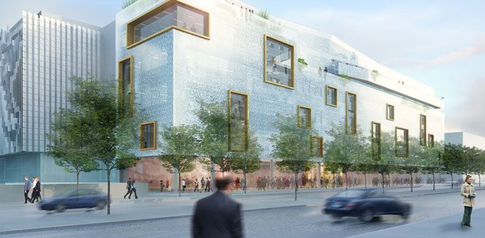 Ett isblock i kontorsheta Hyllie