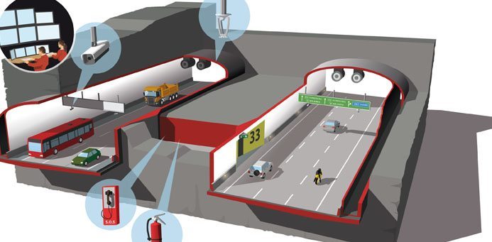Eldprov för Sveriges längsta biltunnel