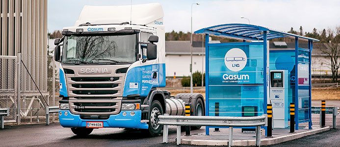 Tankstationer för flytande biogas och naturgas