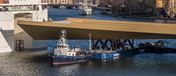 Nu är ”Guldbron” på plats