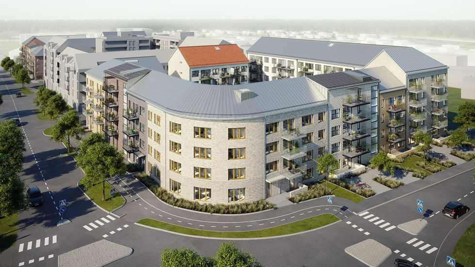 Gunnestorpsvägen. Bild: BoStad2021/Bonava