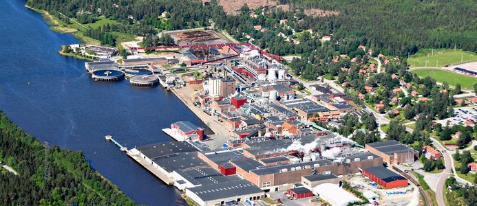 Totalstopp efter brand på Hallsta pappersbruk