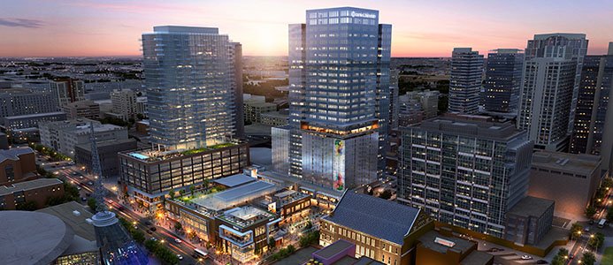 Illustration av Skanskas projekt i Nashville Källa: Skanska