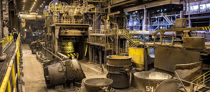 Industrins orderingång ökade